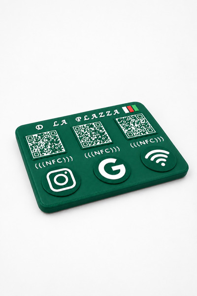 Qr 3’lü Masaüstü Standı