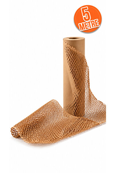 Packify Bal Petek Koruyucu Kraft Kağıt 5 Metre 38 cm Kargo Paketleme ve Barda...