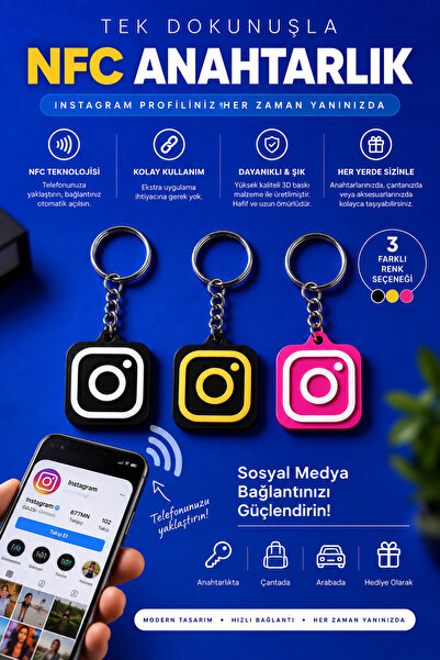 Instagram anahtarlık