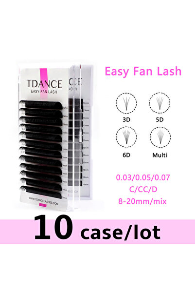 Choice MIX 8-15mm 0.07mm D TDANCE 10pcs/lot Soft Rapid Blooming Volume Eyelas...
