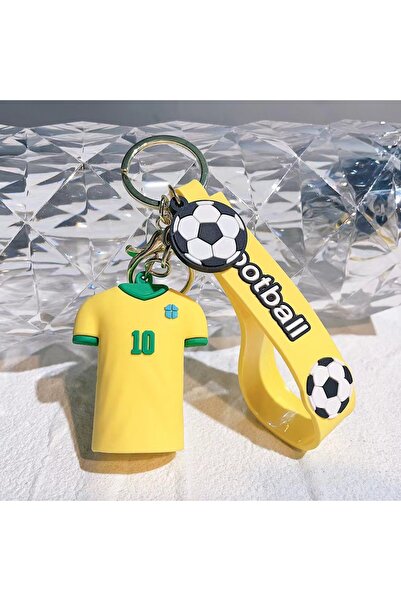 Choice4 Style-1 Mini Soccer Jersey Keychain, 3D Football Shirt Key Ring with ...