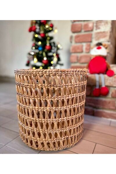 afralya home Children's Room Toy Basket, Laundry Basket, Organizer Basket, Multi-Purpose Wicker Basket 35X30 cm