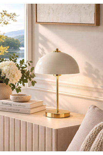HOMİNG Montana Gold Krem Abajur