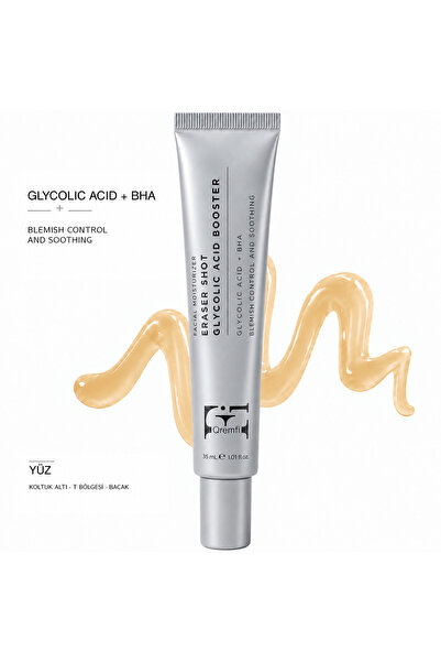 Qremfi Eraser Shot Glycolic Acid + BHA Booster 35 ml - Arındırıcı, Pürüzsüzle...