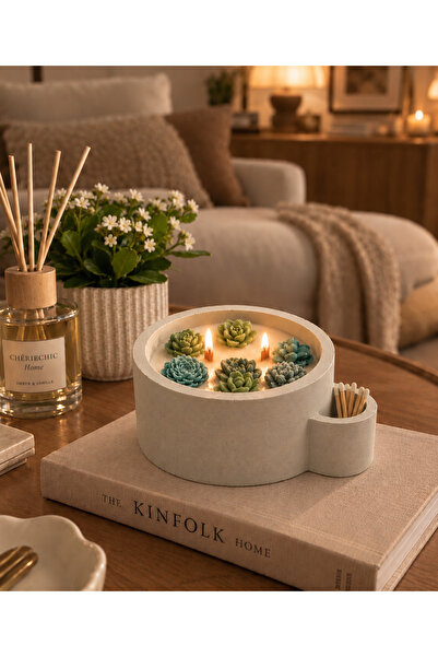 Shades of Botanical Greens | Dekoratif Mum