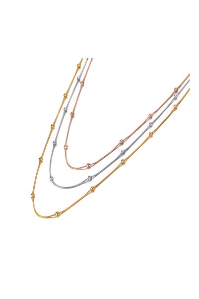 Choice N20295 Lokaer Titanium Stainless Steel Three Gold Color Bracelet Fashi...