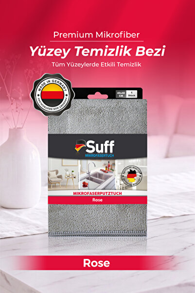Suff قطعة قماش من الألياف الدقيقة من روز لتنظيف الأثاث والأسطح الخشبية مقاس 4...