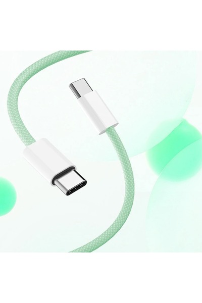 Choice11 2m Green USB-C to Type C Color Cable For Apple iPhone 15 PD 60W Fast...
