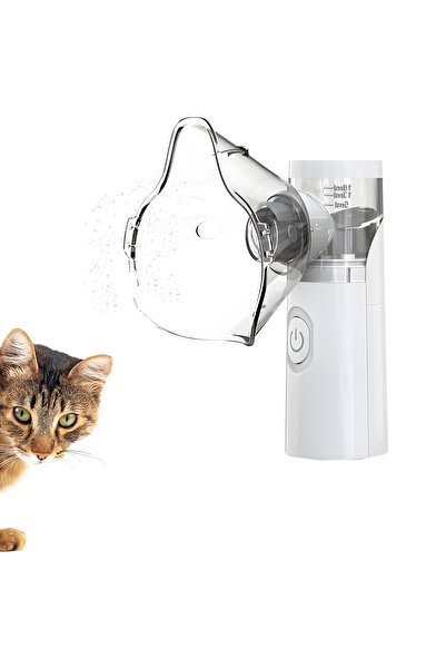 Choice White Smart Handheld Home Use Pet Nebulizer for Cats & Dogs - Easy-to-...