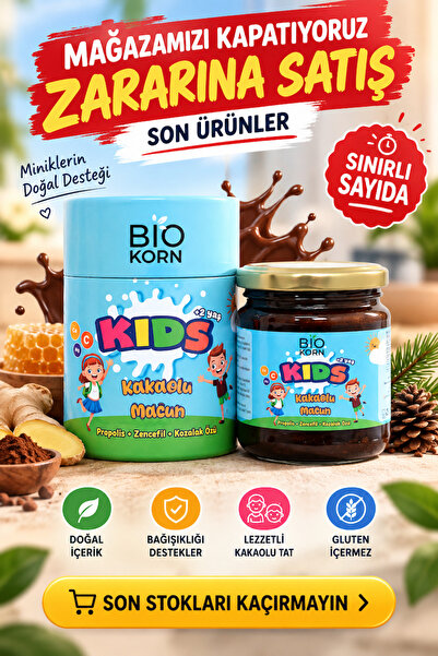 Biokorn Kids Kakaolu Çocuk Macunu – İştah, Bağışıklık Ve Nefes Desteği | Prop...
