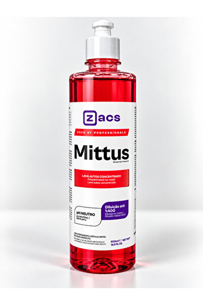 VONIXX Zacs MITTUS - pH Nötr, Sürtünmeyi Azaltan Araç Şampuanı– 500ml