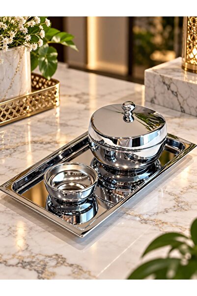 aljahwari طقم تمريات الجوهرة فضي صغير