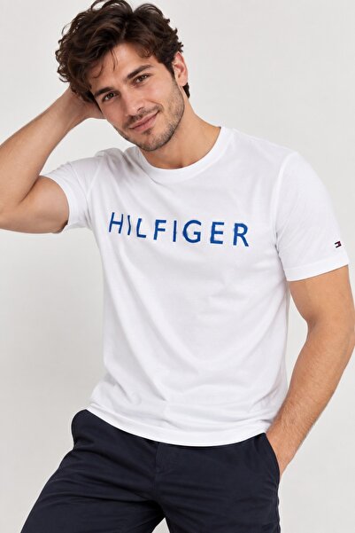 Tommy Hilfiger Th % 100 Cotton Regular Fit Crew Neck Men's T-Shirt