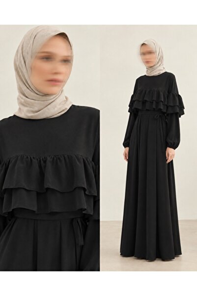 Nissra Ankanoor Dubai Silk Double-Ruffle Loose Dress 150 CM Anka255068