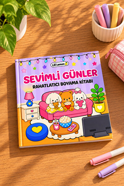 Lili Lemon Sevimli Günler Rahatlatıcı Boyama Kitabı / Çocuklar ve Yetişkinler...