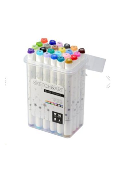 Bruno Visconti "sketch & Art" Çift Taraflı Marker Kalem Seti Plastik Kutulu 2...