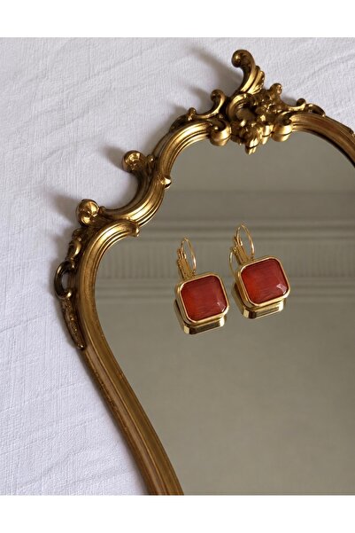 MBACOLLECTION ÇELİK TURUNCU SALLANTI KÜPE
