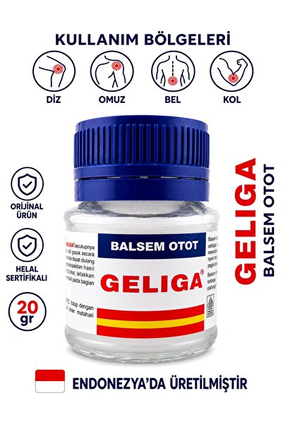 GELIGA Masaj Kremi 20 g - Bel, Boyun ve Eklem Bölgesi İçin Ferahlatıcı ve Rah...