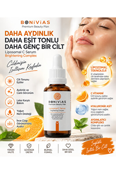 Genel Markalar Bonivias Liposomal C Vitamini & Hyaluronik Asit Leke Önleyici ...