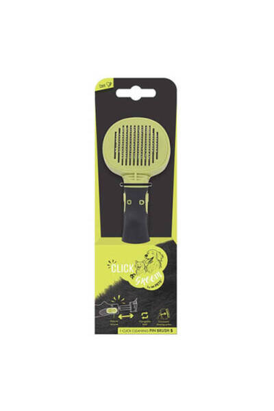 BŞK VİRGO Click & Groom Brush with Massage Tip for Cats and Dogs Small 8 X 6....
