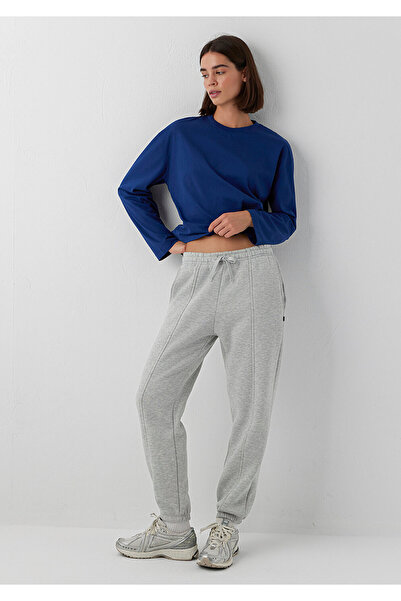 Mavi Kadın M1023291-32175 ÖRME PANTOLON Grey melange Gri