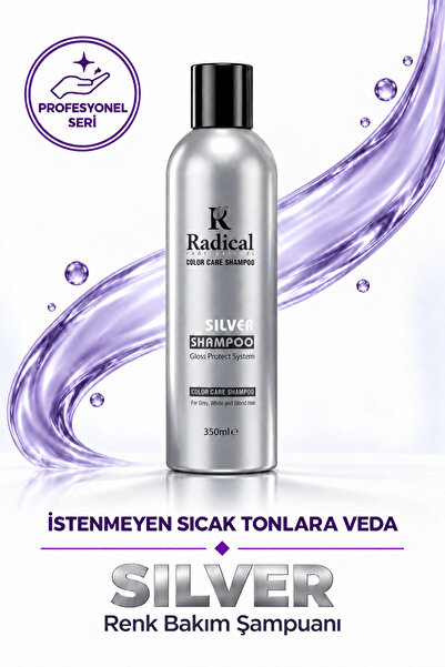Radical Silver Shampoo 350ml - Color Care Shampoo for Gray and White Hair