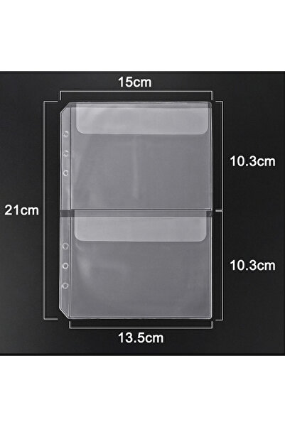 Choice Storage Bag-B-5PCS A5 6-Hole Storage Clip Folders Scrapbook Storage Or...