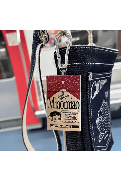Choice WHITE Portable Metal Ashtray with Keychain