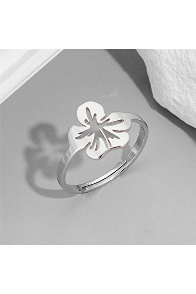 Choice resizable GJZ279S Exquisite Stainless Steel Lily Flower Adjustable Ope...