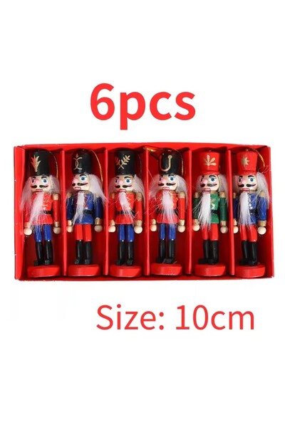 Choice 6pcs 10cm 10/12/14cm Nutcracker Miniatures Pink Series Nutcracker Pupp...