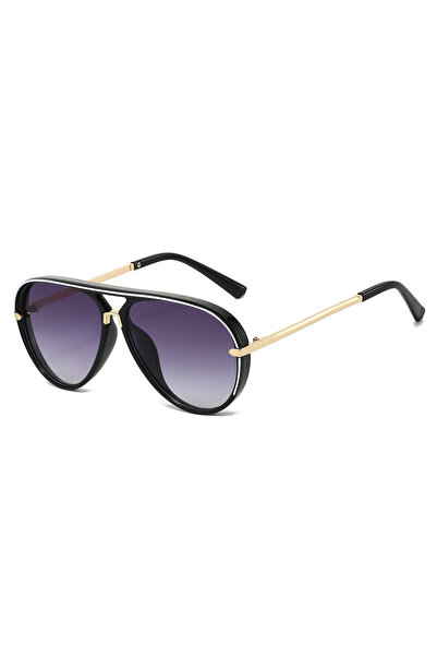 Choice WHITE Black DoubleGray Trendy Oversized Pilot Sunglasses Women Men Vin...