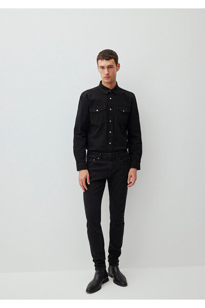 Mavi Schwarze Anthrazit-Jeanshose von James Lux 0042487866