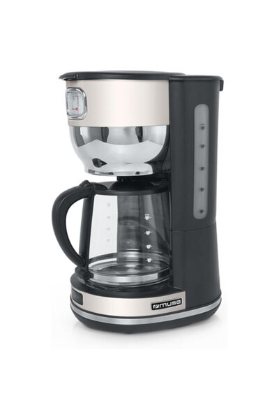 Muse.Co Cafetiera retro Muse MS-220 SC, 1.4 litri, 1000 W, Functie de oprire ...