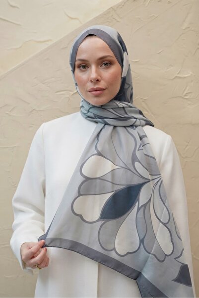 YILDIZ SCARFS Magnolia Pattern Voile Soft Shawl