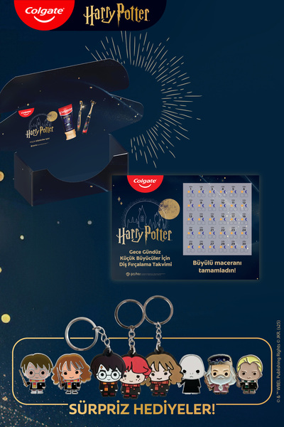 Colgate Harry Potter Çocuk Pilli Diş Fırçası, Çocuk Diş Macunu 50 ml