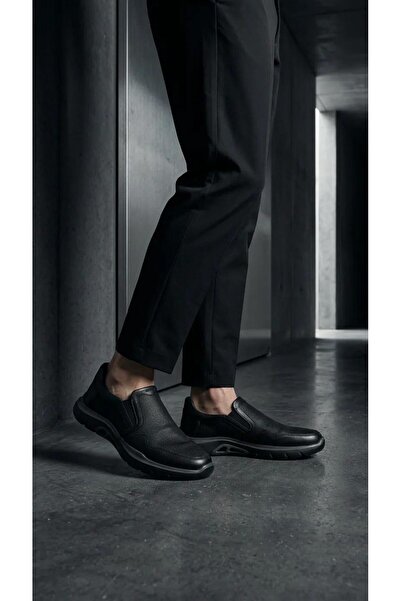 Msport 256072 Black Genuine Leather Casual Shoes