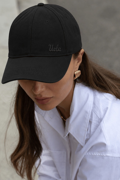 UCLA Μαύρο καπέλο μπέιζμπολ NEO με κέντημα Unisex