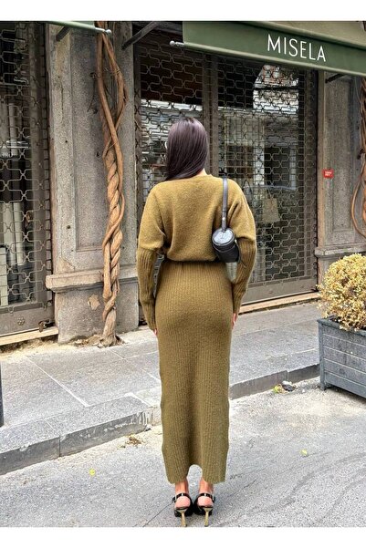 Lamierra Takım Görünümlü Yumoş Triko Elbise
