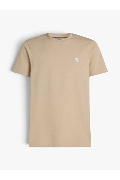 Tommy Hilfiger Men's Regular Fit Cotton Oiled White T-Shirt