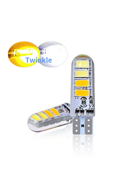 Choice مصباحان LED أصفران T10، 12 فولت/24 فولت، رقائق 5730، T10 W5W WY5W، أضو...