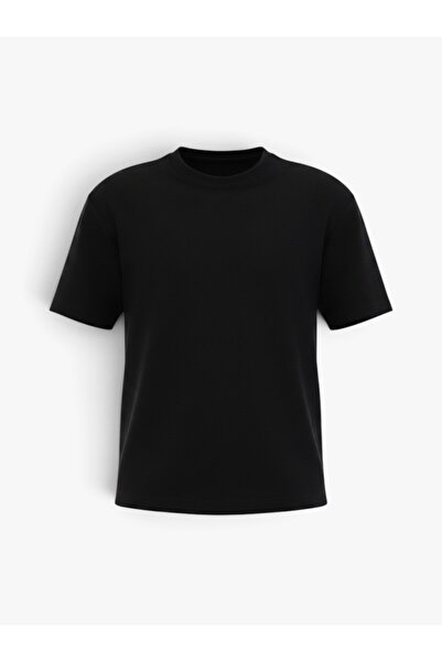 lumberjack 5W ML NECK 11BS60 5PR Erkek Siyah T-Shirt - 102054775