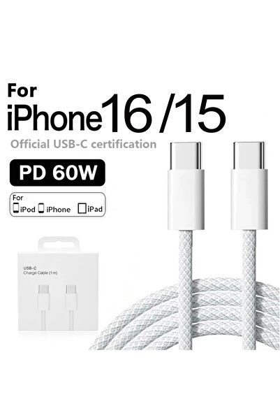Choice 1m Original 60W PD USB-C to USB C Fast Charger Cable For iPhone 16 Pro...