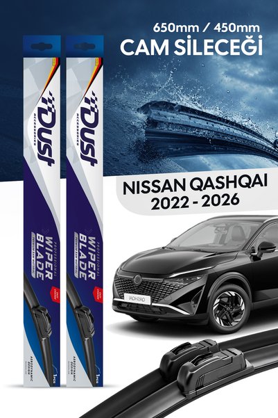 DUST Nissan Qashqai Silecek Takımı 2022-2026 Uyumlu 650MM/450MM