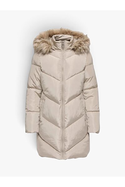 ONLY ONLMYNTE BF LONG PUFFER OTW Palton gri pentru femei - 15238323