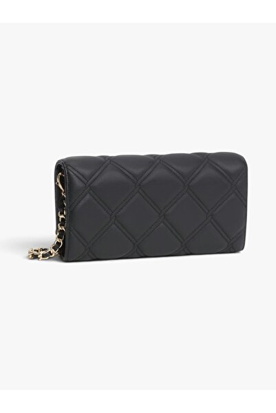 Tommy Hilfiger TH FEMININE WALLET ON CHAIN Kadın Siyah Cüzdan - AW0AW18795