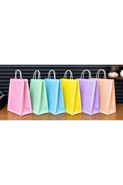 aybaş kağıtçılık 1. Kalite 25x31 Cm (6 Adet) Kağıt Set Çanta, Hediye Poşeti, ...