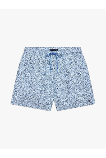 Tommy Hilfiger MEDIUM DRAWSTRING PRINT Erkek Mavi Deniz Şortu - UM0UM03491