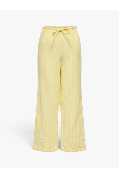 ONLY ONLTHYRA STRING PANT CS WVN Kadın Sarı Pantolon - 15373334