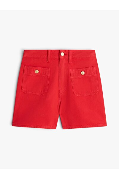Tommy Hilfiger DNM CLR MINI SHORT HW Kadın Turuncu - WW0WW49579