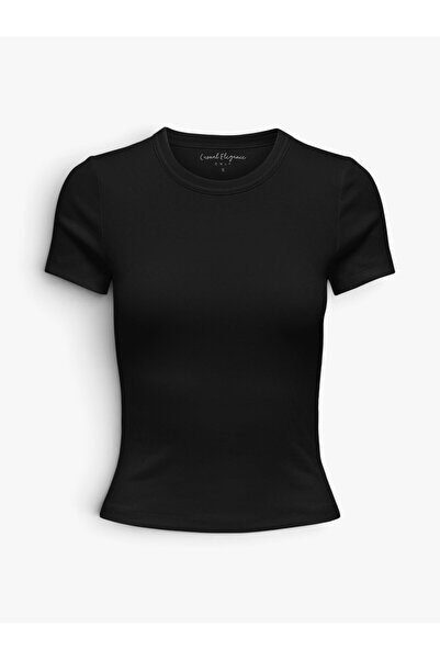 ONLY تي شيرت ONLVAL S/S O-NECK TOP JRS نسائي أسود - 15369240